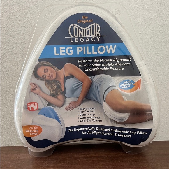 Our Legacy Blue and White Leg Pillow - Picture 1 of 4
